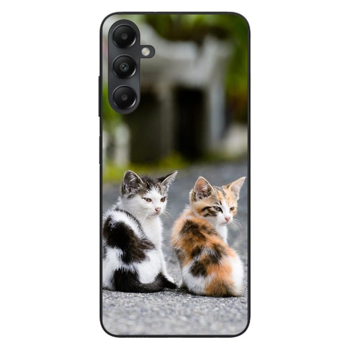 Husa compatibila cu Samsung Galaxy A55 Silicon Gel Tpu Model Kitties