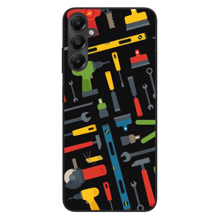 Husa compatibila cu Samsung Galaxy A05s Silicon Gel Tpu Model Unelte Pattern