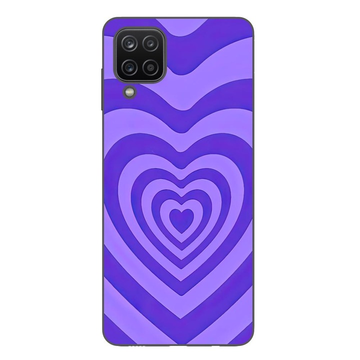 Husa compatibila cu Samsung Galaxy A22 4G Silicon Gel Tpu Model Powerpuff Girls Heart Purple