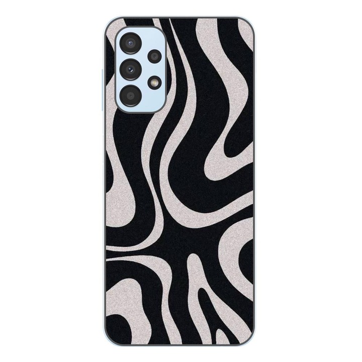 Husa compatibila cu Samsung Galaxy A23 4G, A23 5G Silicon Gel Tpu Model Monochrome Hypnotic