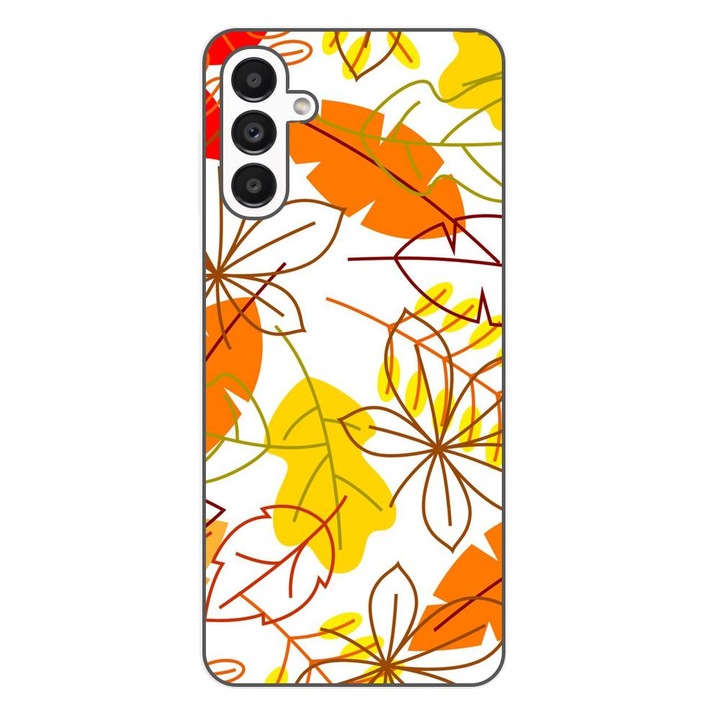 Husa compatibila cu Samsung Galaxy A54 5G Silicon Gel Tpu Model Autumn Vivid Leaves