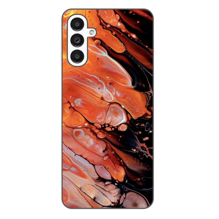 Калъф, съвместим със Samsung Galaxy A54 5G силиконов гел модел Tpu Abstract Lava Flow