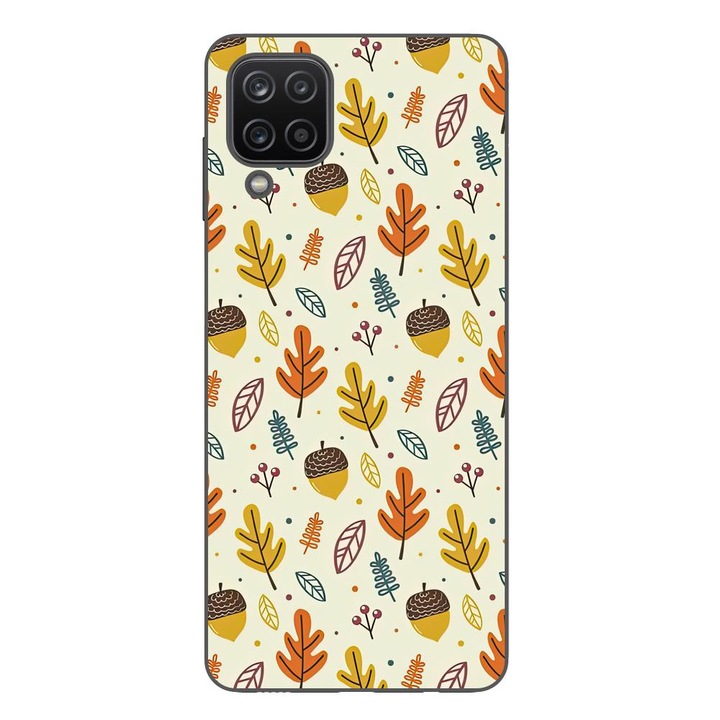 Husa compatibila cu Samsung Galaxy A22 4G Silicon Gel Tpu Model Autumn Pattern