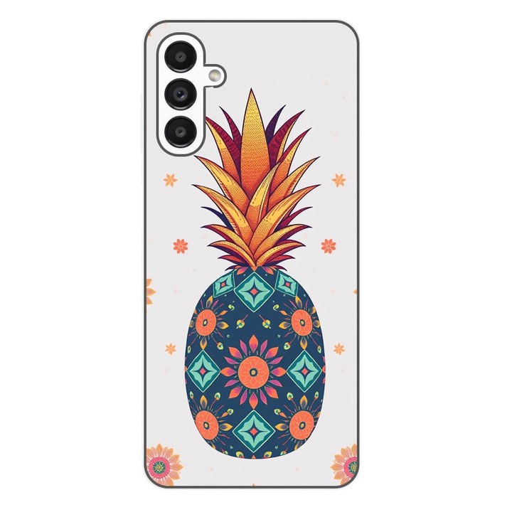 Husa compatibila cu Samsung Galaxy A13 5G Silicon Gel Tpu Model Floral Pineapple