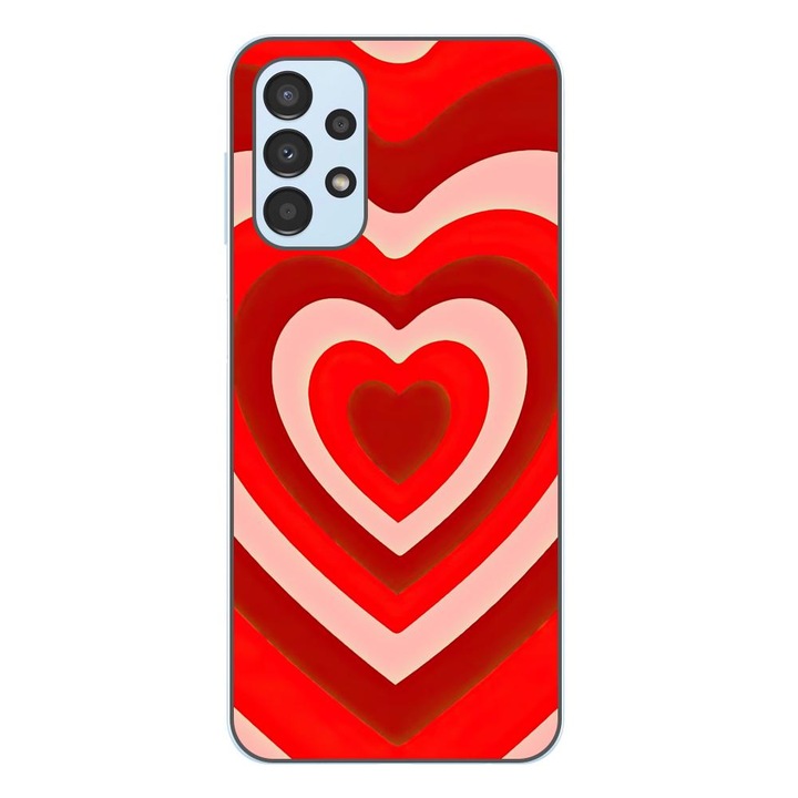 Husa compatibila cu Samsung Galaxy A23 4G, A23 5G Silicon Gel Tpu Model Powerpuff Girls Heart Red Soul
