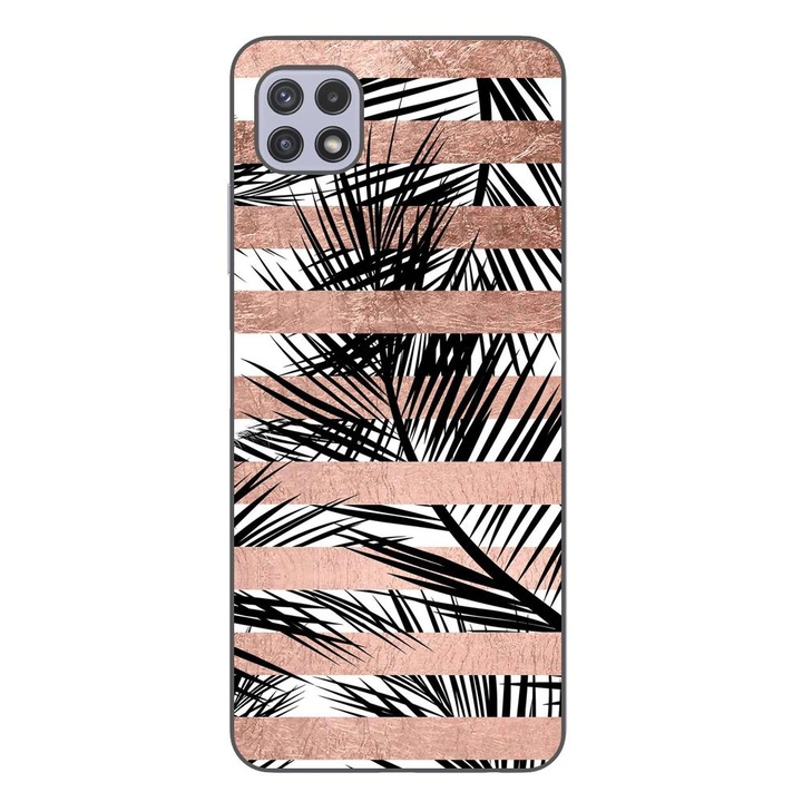 Husa compatibila cu Samsung Galaxy A22 5G Silicon Gel Tpu Model Glimmering Noir
