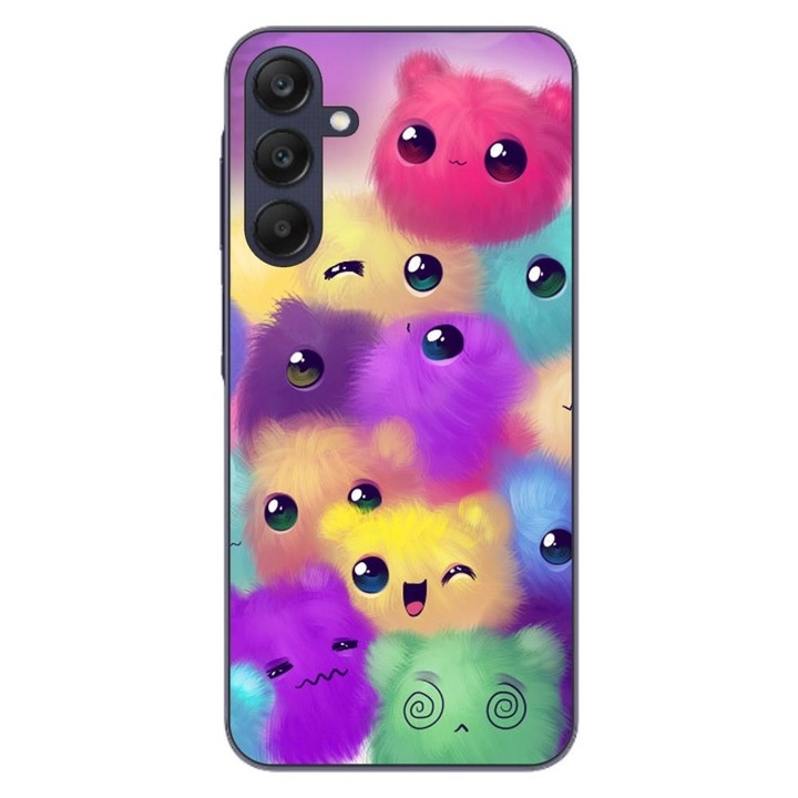 Husa compatibila cu Samsung Galaxy A25 5G Silicon Gel Tpu Model Pufosi Colorati