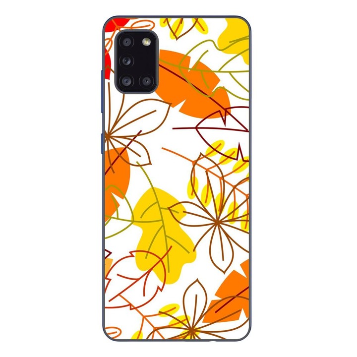Калъф, съвместим с модел Samsung Galaxy A31 Silicon Gel Tpu Autumn Vivid Leaves