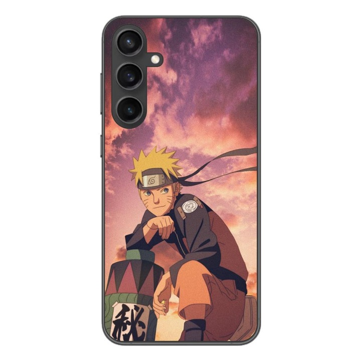 Капак, съвместим със силиконов гел Tpu модел Samsung Galaxy A55 Naruto Parchment