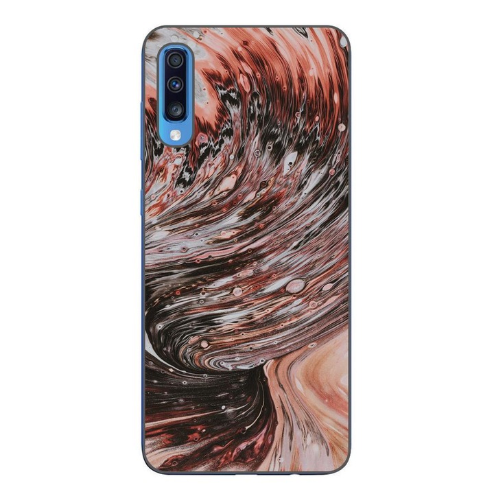 Husa compatibila cu Samsung Galaxy A70 Silicon Gel Tpu Model Copper Stream