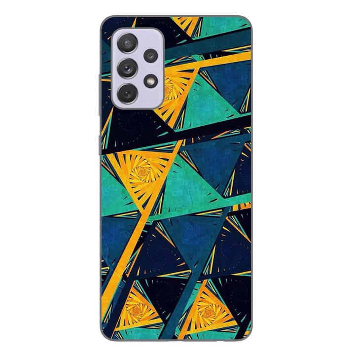 Husa compatibila cu Samsung Galaxy A72 5G Silicon Gel Tpu Model Abstract Prism