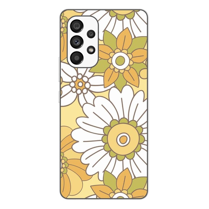 Кейс, съвместим с Samsung Galaxy A53 5G Silicon Gel Tpu Модел Pastel Garden