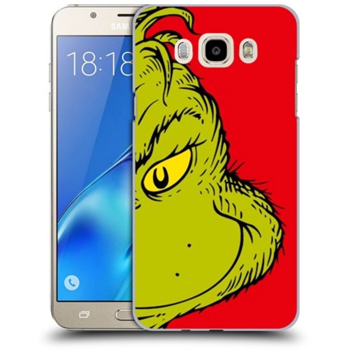Husa compatibila cu Samsung Galaxy J7 2016 J710 Silicon Gel Tpu Model Grinch Face