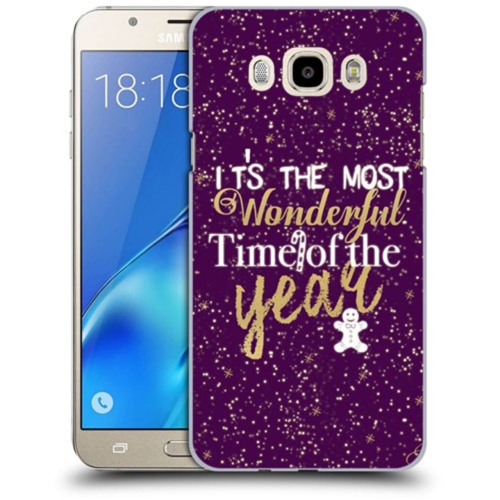 Husa compatibila cu Samsung Galaxy J7 2016 J710 Silicon Gel Tpu Model Wonderful Time Of The Year