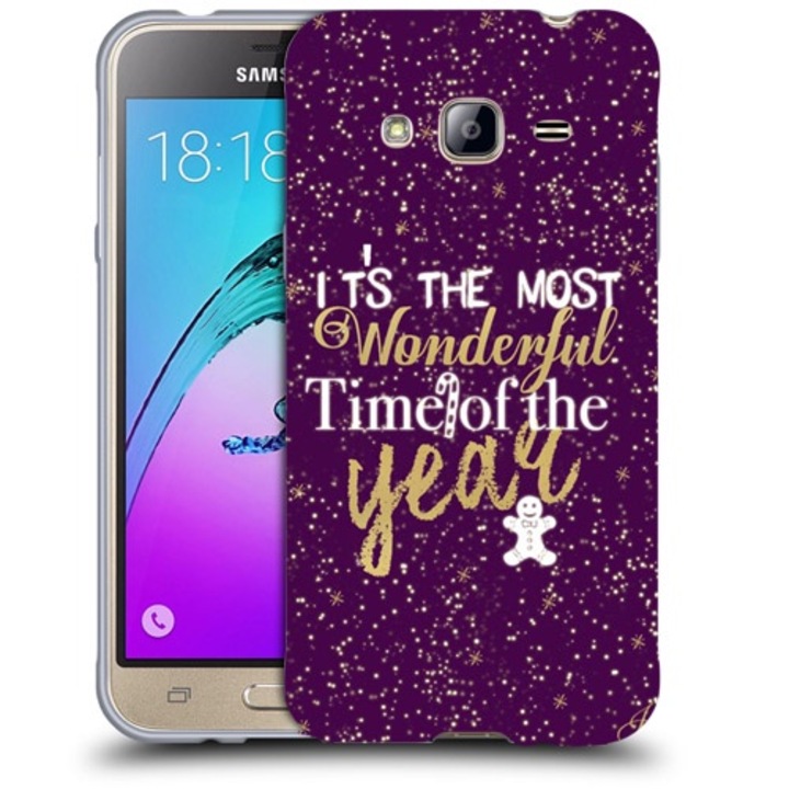 Husa compatibila cu Samsung Galaxy J3 2016 J320 Silicon Gel Tpu Model Wonderful Time Of The Year