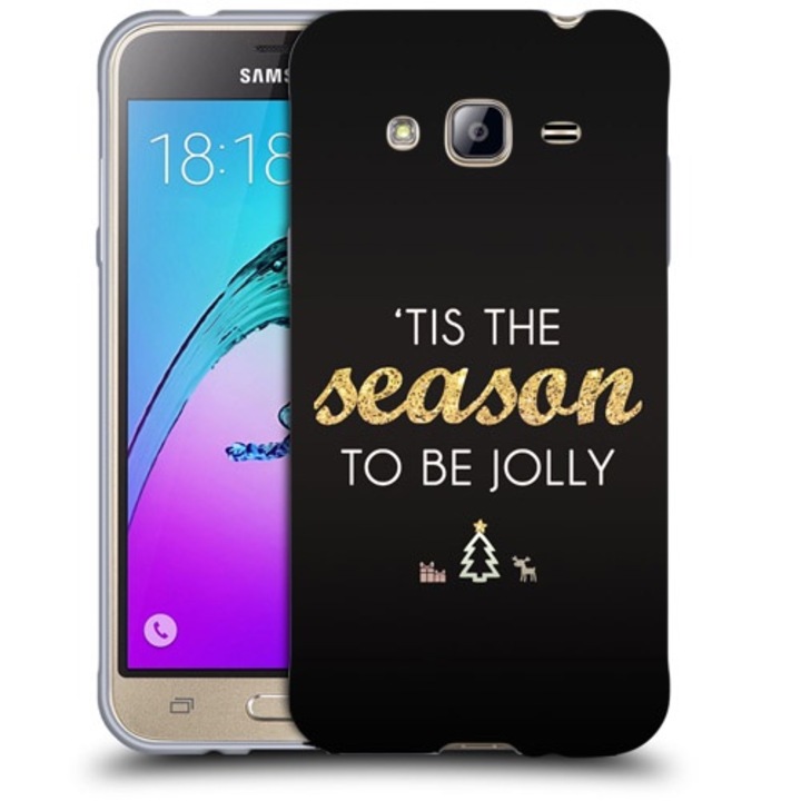 Husa compatibila cu Samsung Galaxy J3 2016 J320 Silicon Gel Tpu Model The Season To Be Jolly