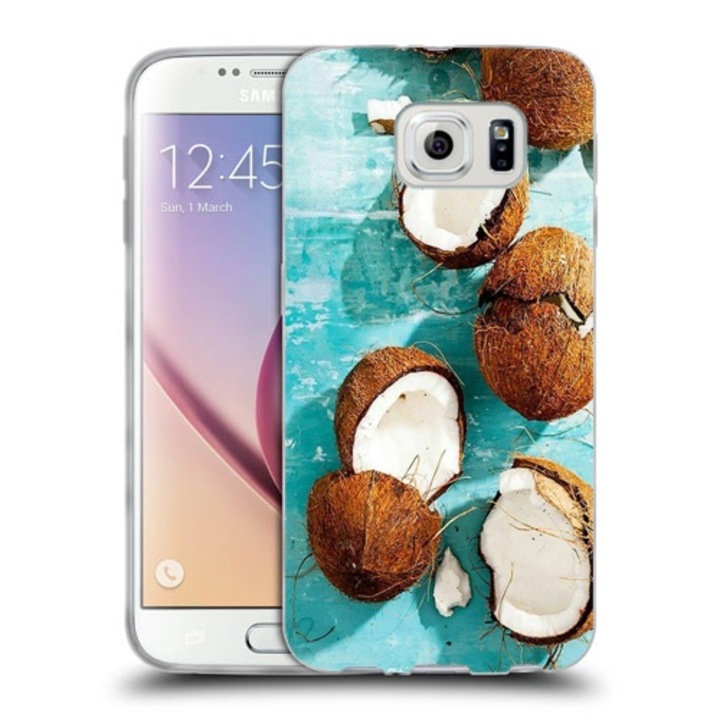 Husa compatibila cu Samsung Galaxy S6 G920 Silicon Gel Tpu Model Cocos