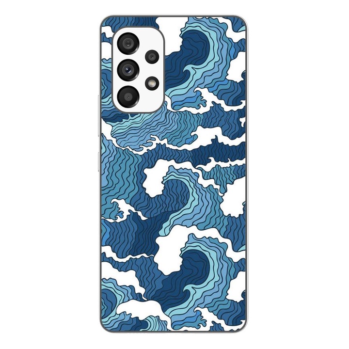 Кейс съвместим с Samsung Galaxy A53 5G Silicon Gel Tpu Модел Crazy Waves