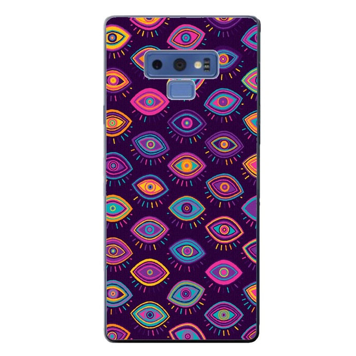 Калъф, съвместим с Samsung Galaxy Note 9 Silicone Gel Tpu Model Tribal Eyes