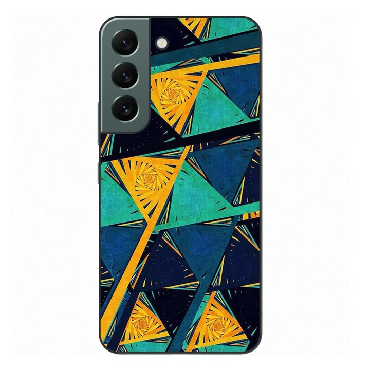 Husa compatibila cu Samsung Galaxy S22+ Plus Silicon Gel Tpu Model Abstract Prism