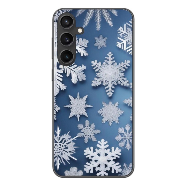 Кейс, съвместим с Samsung Galaxy S23 FE Silicone Gel Tpu Модел Snowflake