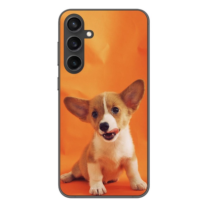 Кейс, съвместим с Samsung Galaxy S23 FE Silicone Gel Tpu Puppy Model