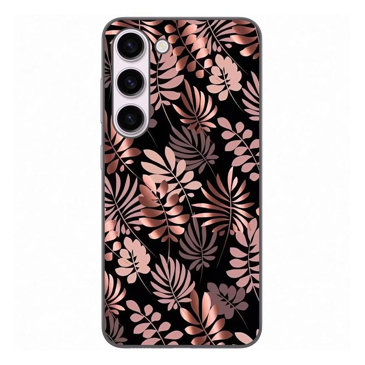 Кейс съвместим със Samsung Galaxy S23 Silicon Gel Tpu Модел Bronze Paradise