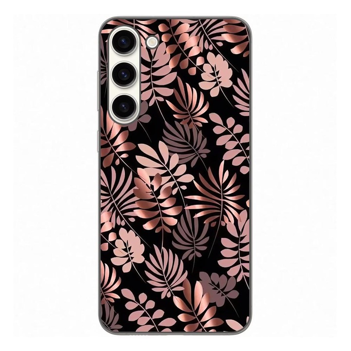 Кейс съвместим със силиконов гел Tpu модел Samsung Galaxy S23 Plus Bronze Paradise