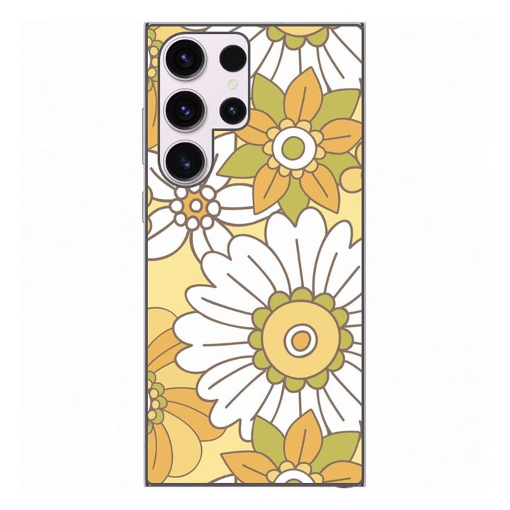 Кейс, съвместим с Samsung Galaxy S23 Ultra Silicon Gel Tpu Модел Pastel Garden