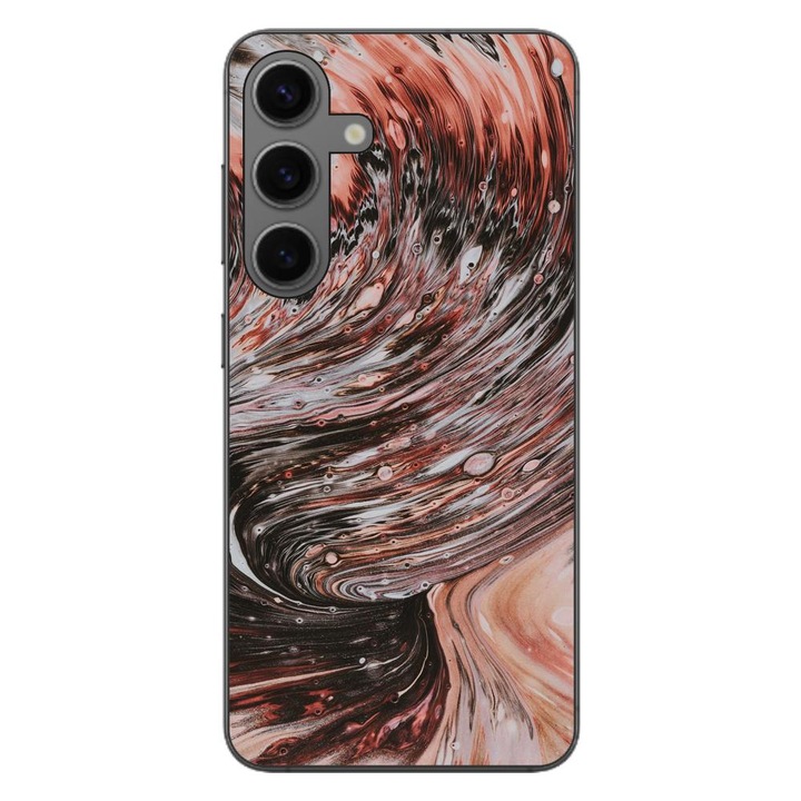 Калъф, съвместим със Samsung S24 Силикон Гел Tpu Модел Copper Stream