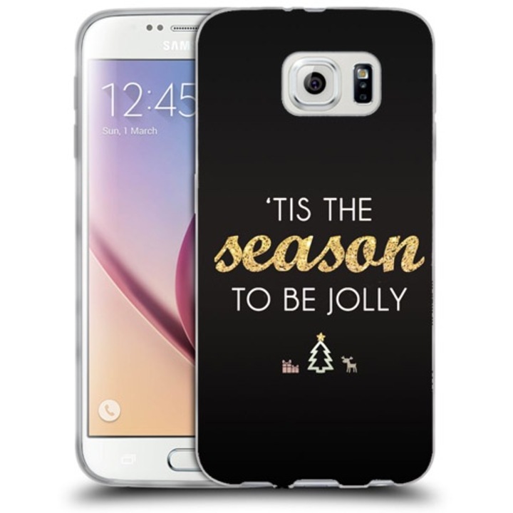 Husa compatibila cu Samsung Galaxy S6 G920 Silicon Gel Tpu Model The Season To Be Jolly