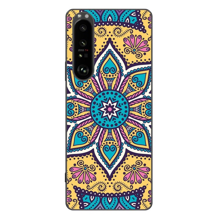 Капак, съвместим със Sony Xperia 1 III Silicon Gel Tpu Модел Mandala Twilight