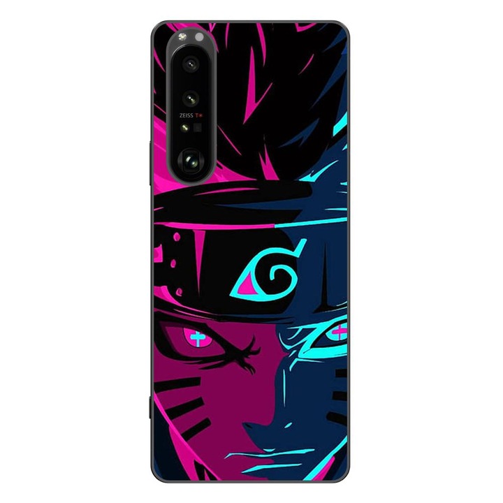 Капак, съвместим със Sony Xperia 1 III Silicone Gel Tpu Модел Naruto Purple Sage Mode