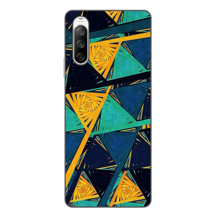 A burkolat kompatibilis a Sony Xperia 10 III Silicon Gel Tpu Model Abstract Prism modellel