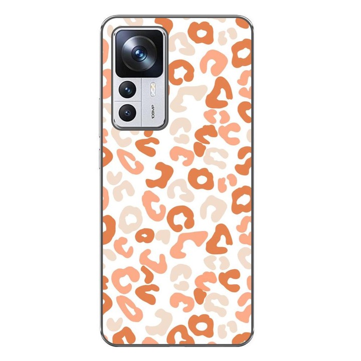 Husa compatibila cu Xiaomi 12T, 12T Pro Silicon Gel Tpu Model Animal Print Blush Cheetah