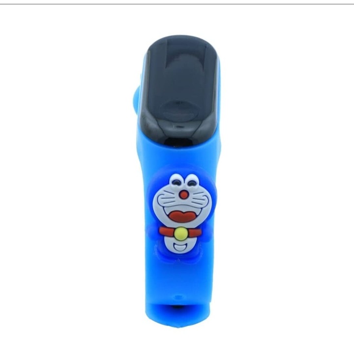 Ceas digital copii, Waterproof, Doraemon, AYDE, afisaj ora data si secunde, curea reglabila silicon, bleu