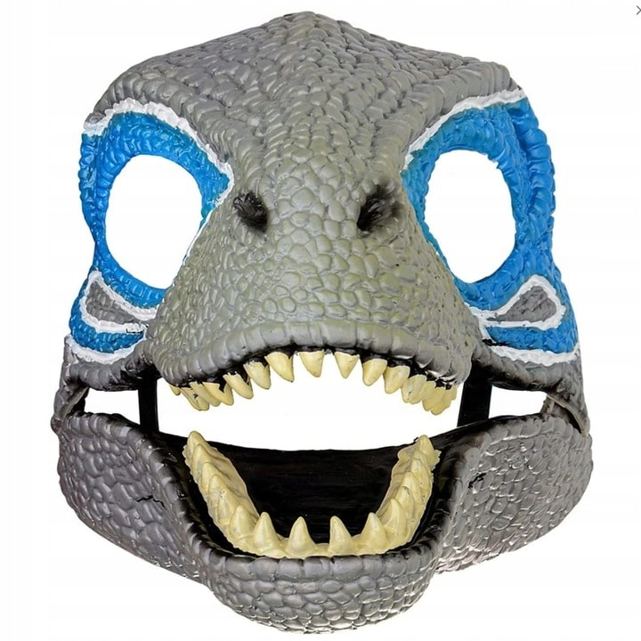 Masca Dinozaur T-Rex Realista cu Falca Mobila, Latex, Unisex, 26x23x20cm – Accesoriu Carnaval, Halloween, Petreceri Copii si Adulti