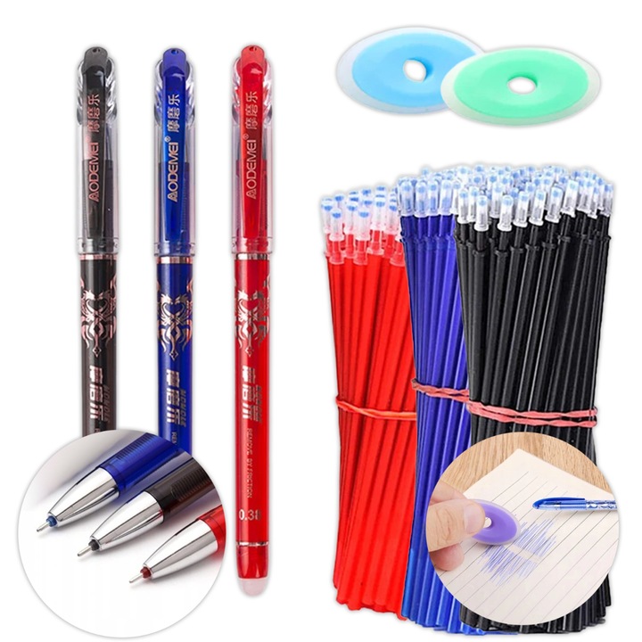 Set pxuri Virella, 85 buc, cerneala termica, 0.5 mm, multicolor