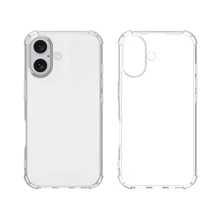 BestCase Anti Shock 1.5mm Szilikon telefontok, kompatibilis modell Apple iPhone 16, Strapa telefontok, Kamera védelem, Átlátszó