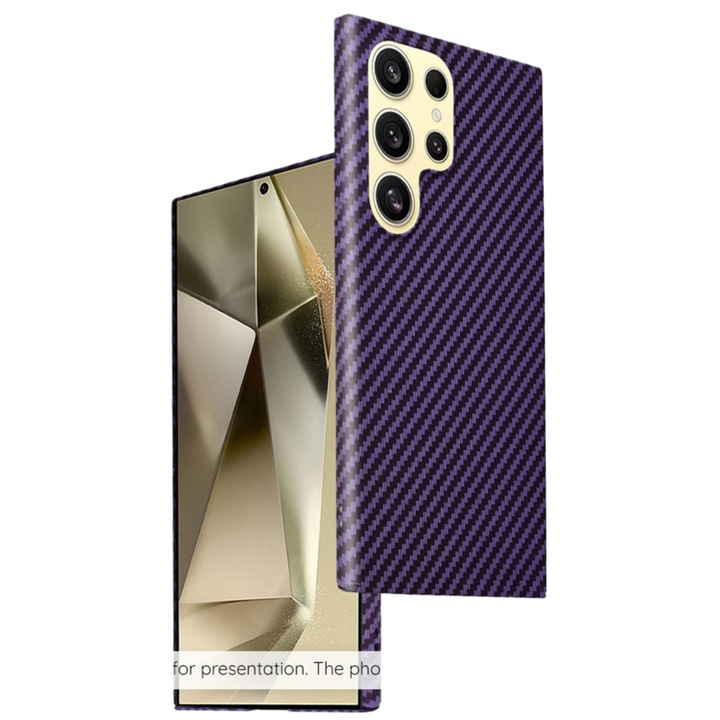 Husa pentru Google Pixel 7 Pro, Carbonite FiberShell, B93, Policarbonat, Purple