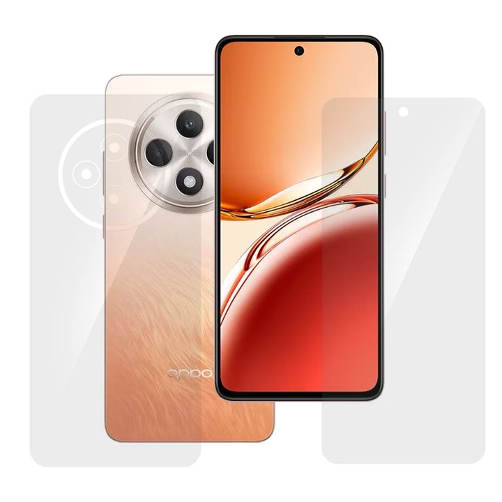 Set 2 folii SILKASE pentru Oppo Reno 12 F, protectie telefon, silicon regenerabil