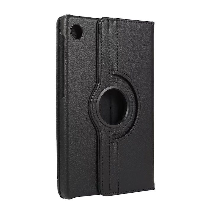 360 fokban elforgatható tablet védőtok, kompatibilis a Samsung Tab A9 8,7 hüvelykes X110/X115 telefonnal, fekete