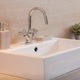 Capac de scurgere pentru chiuveta, AMRINUGL, plastic ABS, cromat, instalare usoara, potrivire standard.