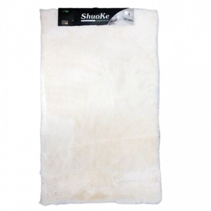 Covoras dreptunghiular din Blana sintetica, 50x80 cm, Wei 13955