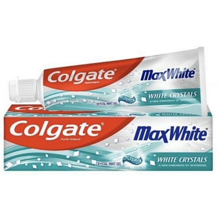 Pasta de dinti Colgate Max White Crystals, 100 ml, albire eficienta, curatare orala