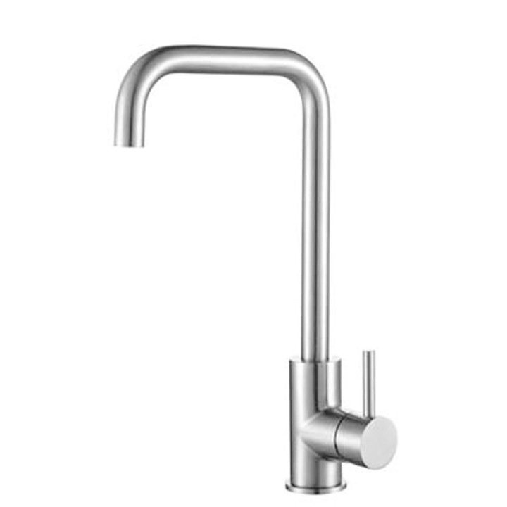 Санитарен смесител, TNEAYWHE, елегантен минималистичен дизайн, неръждаема стомана, универсална съвместимост, прецизен контрол на топлата и студената вода