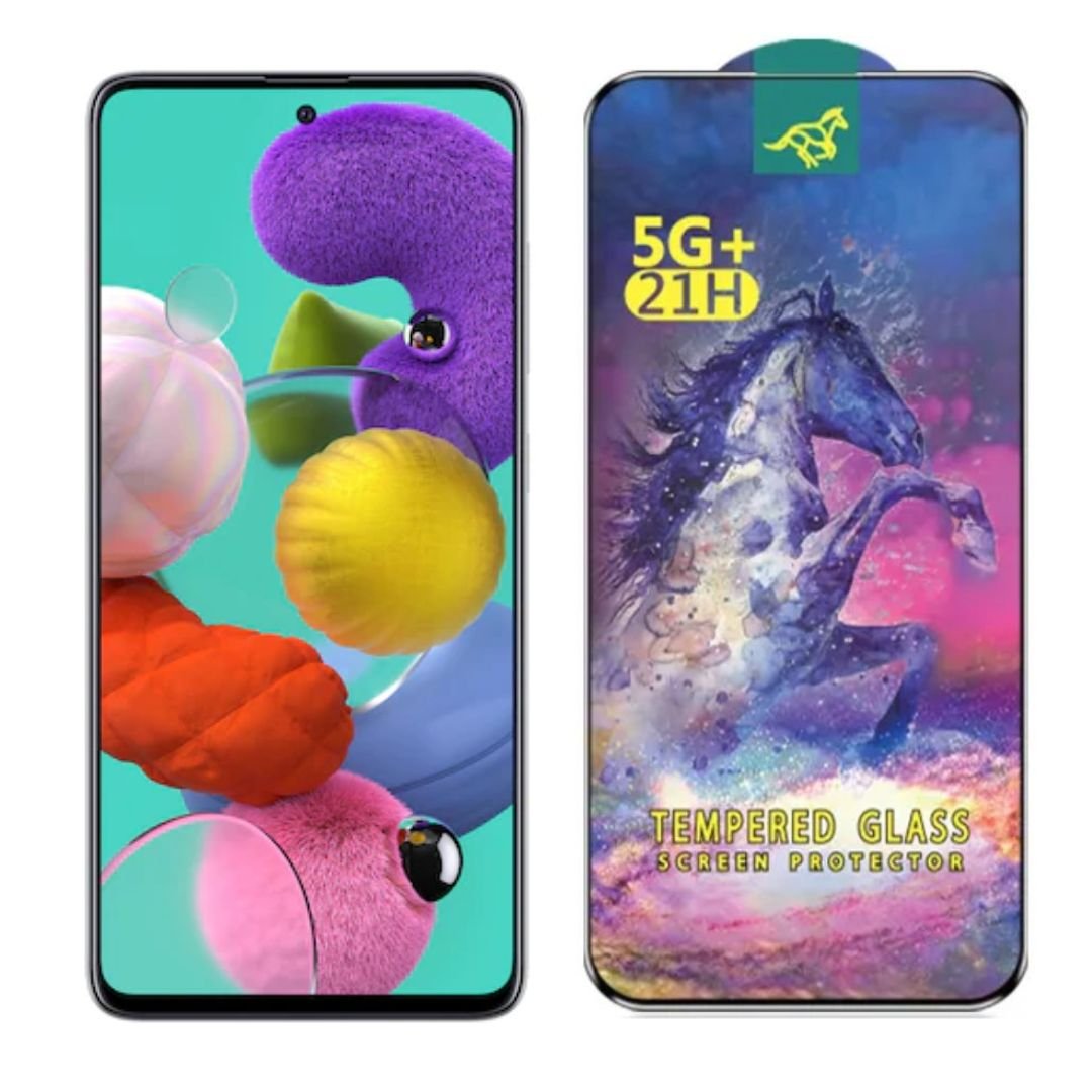 Folie de Protectie din Sticla pentru Samsung Galaxy A52s 5G cu Kit Montare Inclus, Adeziv pe toata suprafata, Protectie Anti-Zgarieturi si Socuri