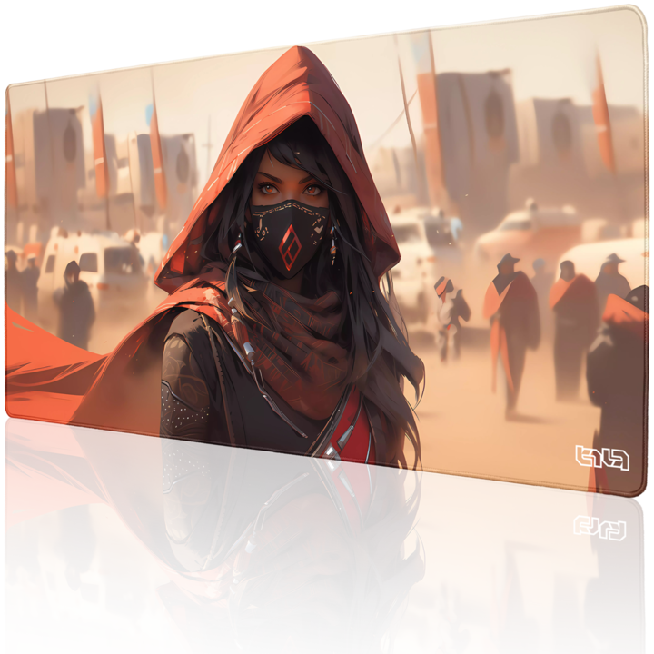 Mousepad TILT 100x50cm, suport pentru mouse si tastatura, design ergonomic, antiderapant