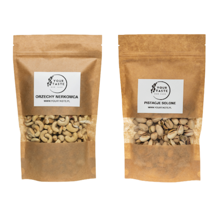 Your Taste Set 2 pachete de 500g, fistic sarat, nuci caju
