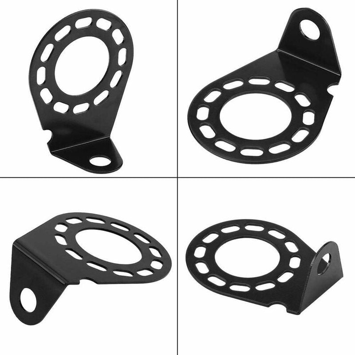 Suport pentru priza remorca, Jormftte, metal, negru, 7 pini si 13 pini